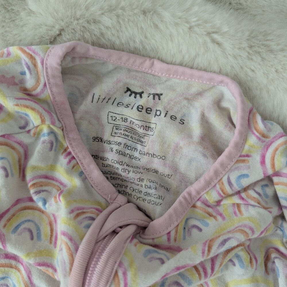 Little Sleepies 18-24m sleeper, rainbow pattern